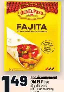 Metro ASSAISONNEMENT OLD EL PASO | OLD EL PASO SEASONING offer