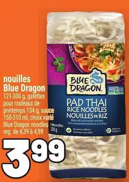 Metro NOUILLES BLUE DRAGON | BLUE DRAGON NOODLES offer