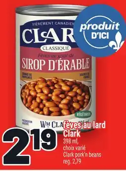 Metro FÈVES AU LARD CLARK | CLARK PORK'N BEANS offer