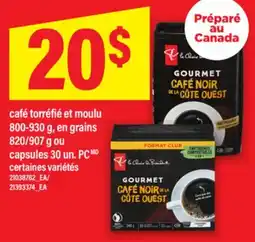 Maxi CAFÉ TORRÉFIÉ ET MOULU 800-930 G, EN GRAINS 820/907 G OU CAPSULES 30 UN. PC offer