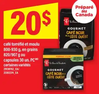 Maxi CAFÉ TORRÉFIÉ ET MOULU 800-930 G, EN GRAINS 820/907 G OU CAPSULES 30 UN. PC offer