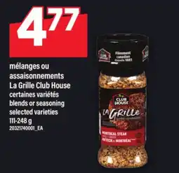 Maxi MÉLANGES OU ASSAISONNEMENTS LA GRILLE CLUB HOUSE | BLENDS OR SEASONING, 111-248 G offer