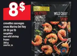 Maxi CREVETTES SAUVAGES CRUES MARINA DEL REY, 20-30 PAR LB | RAW WILD SHRIMP, 300 G offer