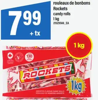Maxi ROULEAUX DE BONBONS ROCKETS | CANDY ROLLS, 1 kg offer