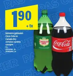 Maxi BOISSONS GAZEUSES COCA-COLA OU CANADA DRY, 2 L offer