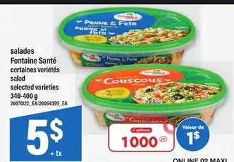 Maxi SALADES FONTAINE SANTÉ | SALAD, 340-400 G offer
