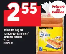 Maxi PAINS HOT DOG OU HAMBURGER SANS NOM , 12 UN offer