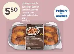 Maxi GÂTEAU CRUMBLE JONATHAN GARNIER | CRUMBLE CAKE, 400 G offer