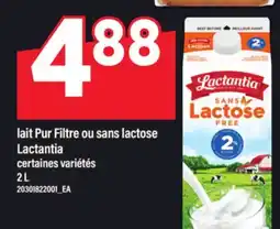 Maxi LAIT PUR FILTRE OU LACTOSE LACTANTIA, 2 L offer