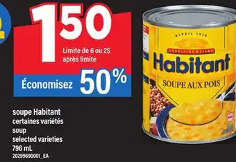Maxi SOUPE HABITANT | SOUP, 796 ML offer