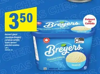 Maxi DESSERT GLACÉ CLASSIQUE BREYERS | FROZEN DESSERT, 1,41 L offer
