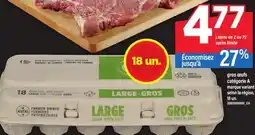 Maxi GROS ŒUFS CATÉGORIE A MARQUE VARIANT SELON LA RÉGION, 18 UN offer
