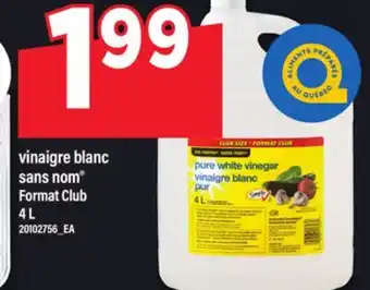 Maxi VINAIGRE BLANC SANS NOM | FORMAT CLUB, 4 L offer