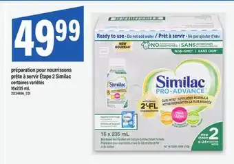 Maxi PRÉPARATION POUR NOURRISSONS PRÊTE À SERVIR ÉTAPE 2 SIMILAC, 16x235 mL offer