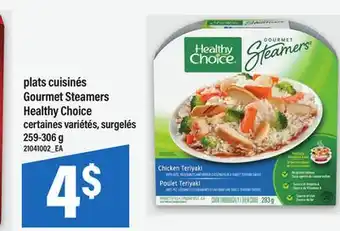 Maxi PLATS CUISINÉS GOURMET STEAMERS HEALTHY CHOICE, 259-306 G offer
