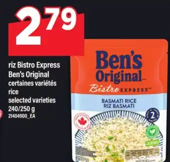 Maxi RIZ BISTRO EXPRESS BEN'S ORIGINAL | RICE, 240/250 g offer