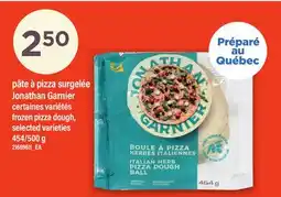 Maxi PÂTE À PIZZA SURGELÉE JONATHAN GARNIER | FROZEN PIZZA DOUGH, 454/500 g offer