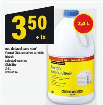 Maxi EAU DE JAVEL SANS NOM FORMAT CLUB, 2,4 L offer