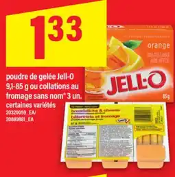 Maxi POUDRE DE GELÉE JELL-O, 9,1-85 G OU COLLATIONS AU FROMAGE SANS NOM , 3 UN offer