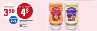 Maxi SAUCE STYLE MAYONNAISE HEINZ | HEINZ FLAVOURED MAYONNAISE, 340 ML offer