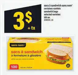 Maxi SACS À SANDWICH SANS NOM | SANDWICH BAGS, 100 UN offer