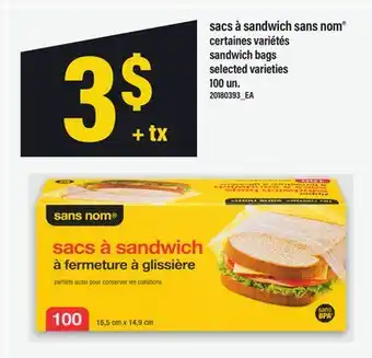 Maxi SACS À SANDWICH SANS NOM | SANDWICH BAGS, 100 UN offer