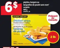 Maxi PÉPITES, BURGERS OU LANGUETTES DE POULET SANS NOM , 908 G offer