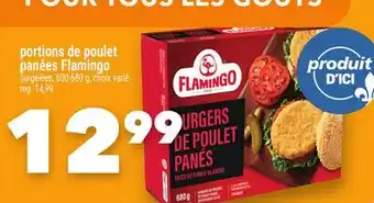 Marche Ami PORTIONS DE POULET PANÉES FLAMINGO offer