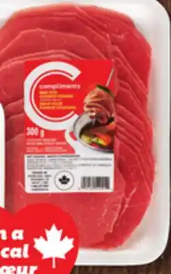 IGA COMPLIMENTS FROZEN BEEF, PORK, CHICKEN OR VEAL FOR CHINESE FONDUE offer