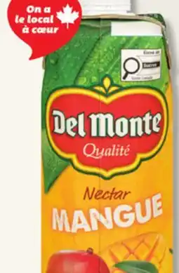 IGA DEL MONTE FRUIT NECTAR offer