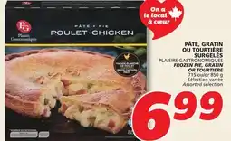 IGA PLAISIRS GASTRONOMIQUES FROZEN PIE, GRATIN OR TOURTIERE offer