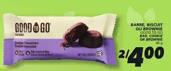 IGA GOOD TO GO BAR, COOKIE OR BROWNIE offer