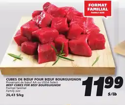 IGA BEEF CUBES FOR BEEF BOURGUIGNON offer