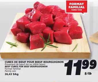 IGA BEEF CUBES FOR BEEF BOURGUIGNON offer