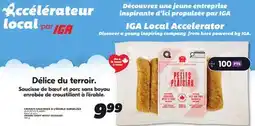 IGA FROZEN CRISPY MAPLE SAUSAGES offer