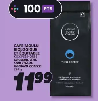 IGA KICKING HORSE ORGANIC AND FAIR TRADE GROUND COFFEE offer