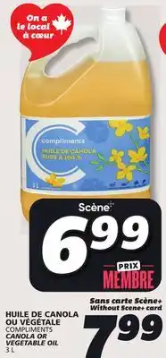 IGA COMPLIMENTS CANOLA OR VEGETABLE OIL offer