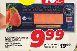 IGA VASCO & CO FROZEN SMOKED ATLANTIC SALMON SALMON offer