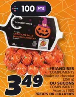 IGA COMPLIMENTS TREATS OR LOLLIPOPS offer