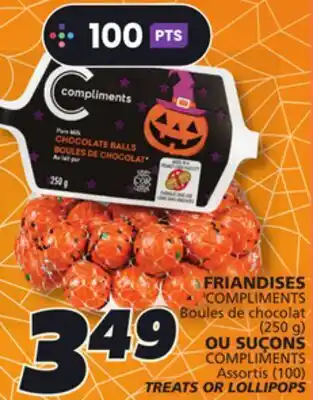 IGA COMPLIMENTS TREATS OR LOLLIPOPS offer