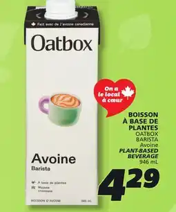 IGA OATBOX BARISTA PLANT-BASED BEVERAGE offer