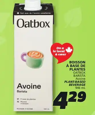 IGA OATBOX BARISTA PLANT-BASED BEVERAGE offer