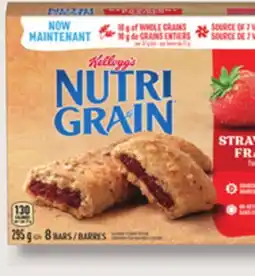 IGA KELLOGG'S NUTRI-GRAIN BARS, RICE SQUARES OR TARTS offer