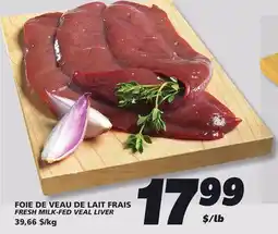 IGA FRESH MILK-FED VEAL LIVER offer