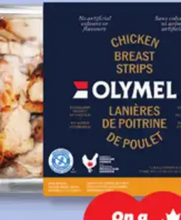 IGA OLYMEL FRESH CHICKEN THIGH OR BREAST STRIPS offer