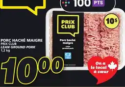 IGA PRIX CLUB LEAN GROUND PORK offer