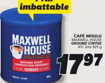 IGA MAXWELL HOUSE GROUND COFFEE offer