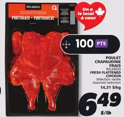 IGA RICARDO FRESH FLATTENED CHICKEN offer