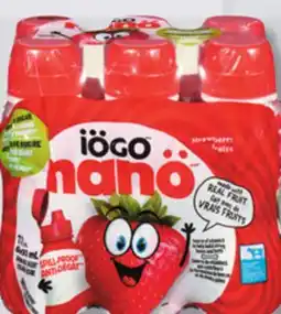 IGA IÖGO NANÖ DRINKABLE YOGURT offer