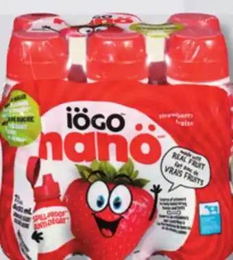 IGA IÖGO NANÖ DRINKABLE YOGURT offer